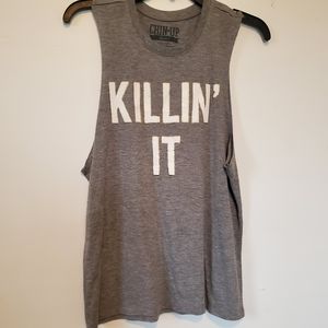 Chin up sleeveless t-shirt, m